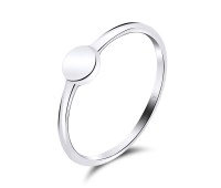 Solid Tablet Silver Ring NSR-515